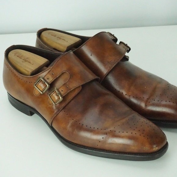 Stuarts Choice x Grenson Masterpiece Brown Broque Double Monk